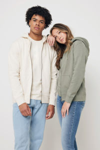 Sweat personnalisé | Sweat à capuche avec zip en coton recyclé Natural Raw 16