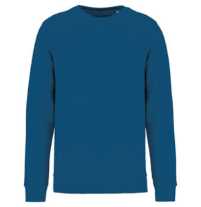 Sweat publicitaire en coton bio et polyester recyclé unisexe Blue Sapphire