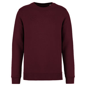 Sweat publicitaire en coton bio et polyester recyclé unisexe Dark cherry