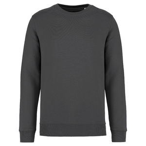 Sweat publicitaire en coton bio et polyester recyclé unisexe Iron Grey