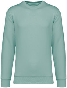 Sweat publicitaire en coton bio et polyester recyclé unisexe Jade green