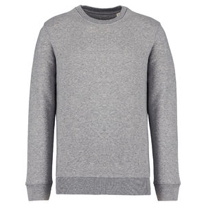 Sweat publicitaire en coton bio et polyester recyclé unisexe Moon grey heather