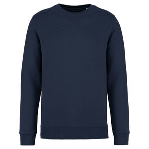 Sweat publicitaire en coton bio et polyester recyclé unisexe Navy Blue