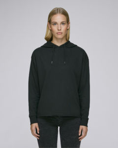 Sweat-shirt capuche court femme | Stella Reduces Black