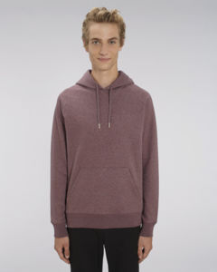 Sweat-shirt capuche iconique homme | Stanley Flyer Black Heather Cranberry