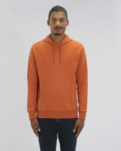 Sweat-shirt capuche iconique homme | Stanley Flyer Black Heather Orange