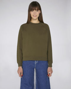 Sweat-shirt col montant femme | Stella Believes British Khaki