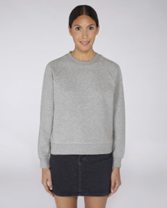 Sweat-shirt col montant femme | Stella Believes Heather Grey