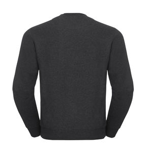 Sweat-shirt col rond chiné publicitaire | James River Charcoal Melange