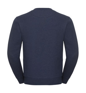 Sweat-shirt col rond chiné publicitaire | James River Indigo Melange