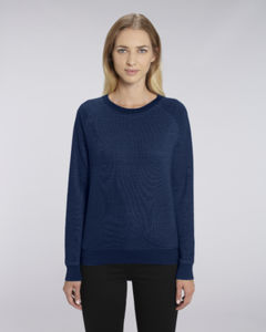 Sweat-shirt col rond denim femme  | Stella Tripster Denim Dark Washed Indigo