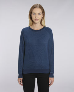 Sweat-shirt col rond denim femme  | Stella Tripster Denim Mid Washed Indigo