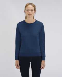 Sweat-shirt col rond iconique femme  | Stella Tripster Black Heather Blue