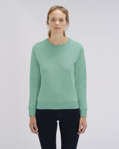 Sweat-shirt col rond iconique femme  | Stella Tripster Mid Heather Green