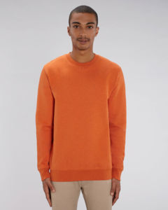 Sweat-shirt col rond iconique unisexe | Changer Black Heather Orange