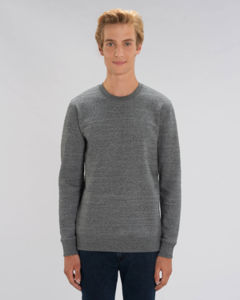 Sweat-shirt col rond iconique unisexe | Changer Slub Heather Steel Grey