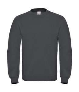 Sweat-shirt col rond publicitaire | ID.002 Cotton Rich Sweat Anthracite