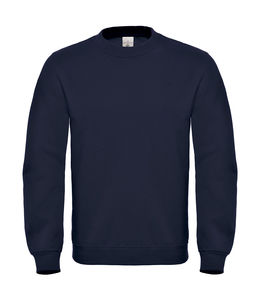 Sweat-shirt col rond publicitaire | ID.002 Cotton Rich Sweat Navy