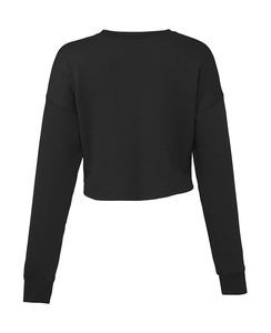 Sweat-shirt crop femme personnalisé | Epsilon Black