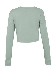 Sweat-shirt crop femme personnalisé | Epsilon Dusty Blue