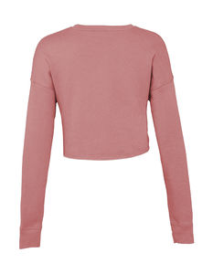 Sweat-shirt crop femme personnalisé | Epsilon Mauve