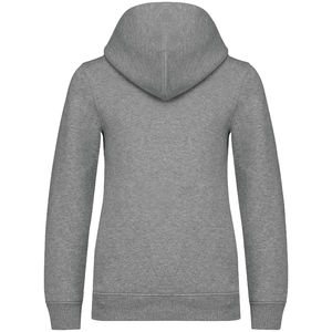 Sweat-shirt personnalisable coton bio zippé à capuche enfant  Moon grey heather