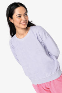 Sweat-shirt personnalisable écologique en éponge femme 