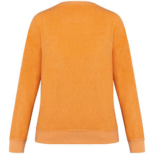 Sweat-shirt personnalisable écologique en éponge femme  Apricot