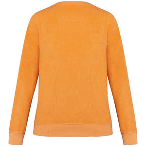 Sweat-shirt personnalisable écologique en éponge femme  Apricot