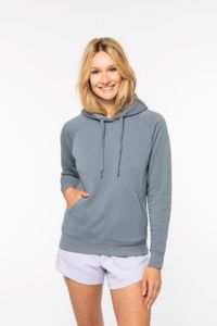 Sweat-shirt personnalisable écoresponsable à capuche raglan femme 8