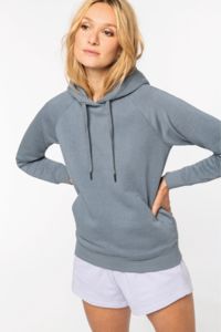 Sweat-shirt personnalisable écoresponsable à capuche raglan femme 9