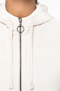 Sweat-shirt personnalisé écologique zippée à capuche French Terry femme 4