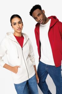 Sweat-shirt personnalisé écoresponsable zippé à capuche unisexe 20