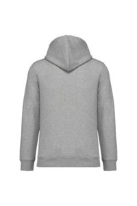 Sweat-shirt personnalisé écoresponsable zippé à capuche unisexe Moon grey heather