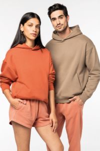 Sweat-shirt publicitaire écoresponsable à capuche oversize unisexe  9