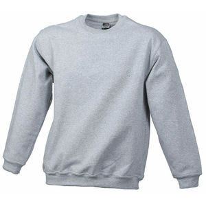 Nuffi | Sweat-Shirt publicitaire Gris foncé chiné