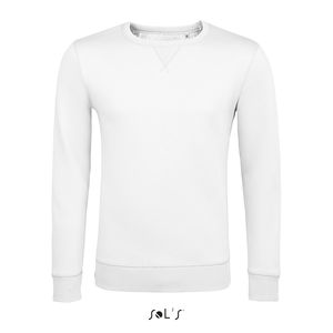 Sweat-shirt publicitaire unisexe col rond | Sully Blanc