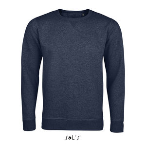 Sweat-shirt publicitaire unisexe col rond | Sully Denim chiné