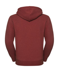 Sweat-shirt zippé à capuche chiné personnalisé | Chesapeake Brick Red Melange