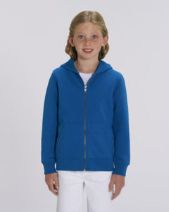 Sweat-shirt zippé capuche iconique enfant | Mini Runner Mid Heather Royal Blue