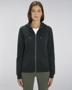 Sweat-shirt zippé capuche iconique femme | Stella Editor Black