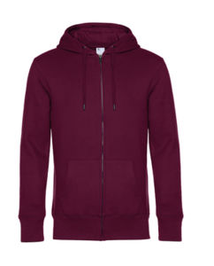 Sweatshirt personnalisé | King Zipped Hooded Dark cherry