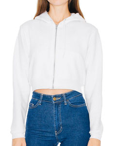 Sweatshirt personnalisé femme manches longues avec capuche | Wicks White