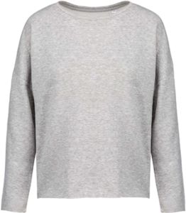 Sweatshirt personnalisé | Hermeuptychia Light grey heather