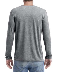 Sweatshirt personnalisé homme manches longues | Adult Tri-Blend LS Heather Graphite