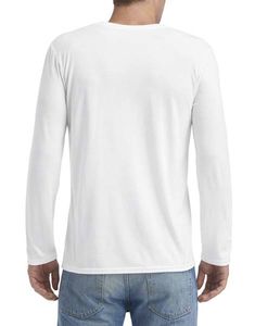 Sweatshirt personnalisé homme manches longues | Adult Tri-Blend LS White