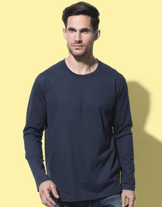 Sweatshirt personnalisé homme manches longues | Comfort-T Long Sleeve Navy