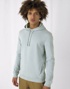 Sweatshirt publicitaire | Organic Hooded Blue fog