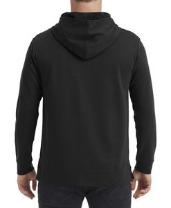Sweatshirt personnalisé unisexe manches longues avec capuche | Light Terry Hood Black