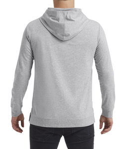 Sweatshirt personnalisé unisexe manches longues avec capuche | Light Terry Hood Heather Grey